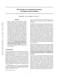 The Necessity of a Unified Framework for LLM-Based Agent Evaluation