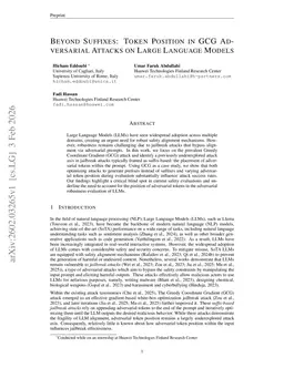 Beyond Suffixes: Token Position in GCG Adversarial Attacks on Large Language Models