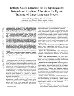 Entropy-Gated Selective Policy Optimization:Token-Level Gradient Allocation for Hybrid Training of Large Language Models
