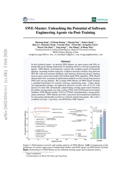 SWE-Master: Unleashing the Potential of Software Engineering Agents via Post-Training