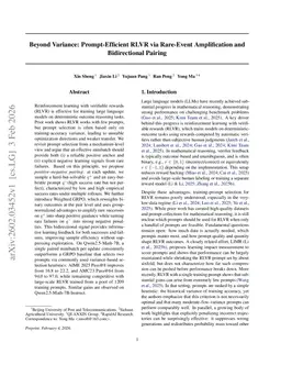Beyond Variance: Prompt-Efficient RLVR via Rare-Event Amplification and Bidirectional Pairing