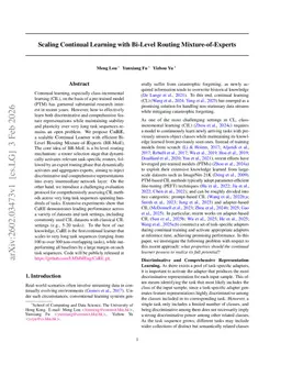 Scaling Continual Learning with Bi-Level Routing Mixture-of-Experts