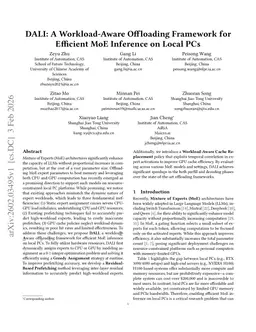 DALI: A Workload-Aware Offloading Framework for Efficient MoE Inference on Local PCs