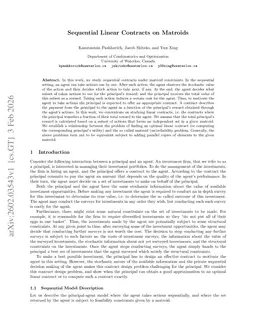 Sequential Linear Contracts on Matroids