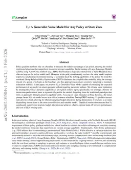 $V_0$: A Generalist Value Model for Any Policy at State Zero