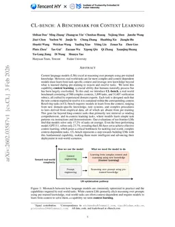 CL-bench: A Benchmark for Context Learning