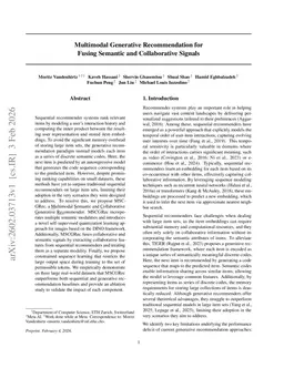 Multimodal Generative Recommendation for Fusing Semantic and Collaborative Signals
