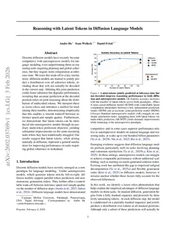 Reasoning with Latent Tokens in Diffusion Language Models