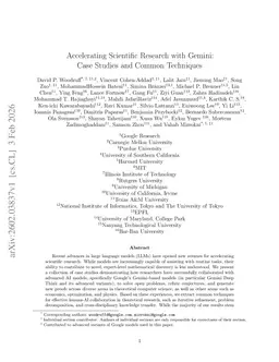 Accelerating Scientific Research with Gemini: Case Studies and Common Techniques