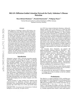 DiGAN: Diffusion-Guided Attention Network for Early Alzheimer's Disease Detection