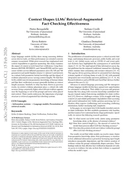 Context Shapes LLMs Retrieval-Augmented Fact-Checking Effectiveness