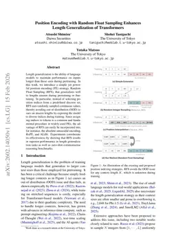 Position Encoding with Random Float Sampling Enhances Length Generalization of Transformers