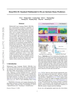 DenseMLLM: Standard Multimodal LLMs are Intrinsic Dense Predictors