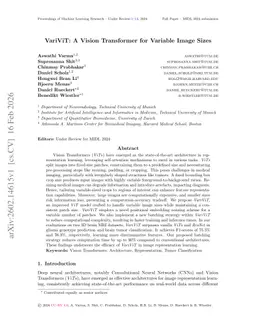 VariViT: A Vision Transformer for Variable Image Sizes