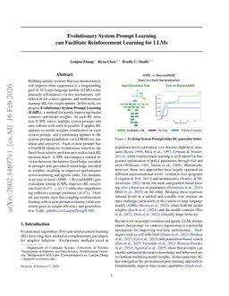 Evolutionary System Prompt Learning can Facilitate Reinforcement Learning for LLMs