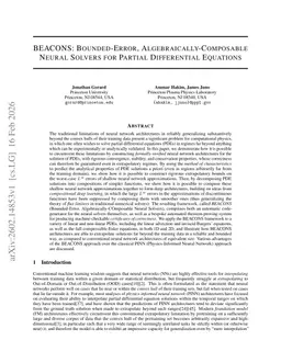 BEACONS: Bounded-Error, Algebraically-Composable Neural Solvers for Partial Differential Equations