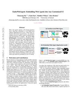 EmbeWebAgent: Embedding Web Agents into Any Customized UI