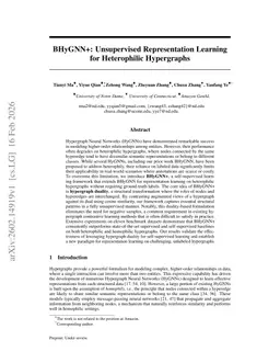 BHyGNN+: Unsupervised Representation Learning for Heterophilic Hypergraphs
