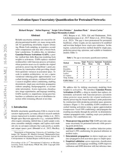 Activation-Space Uncertainty Quantification for Pretrained Networks
