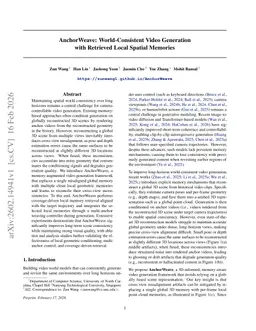 AnchorWeave: World-Consistent Video Generation with Retrieved Local Spatial Memories