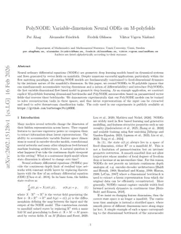PolyNODE: Variable-dimension Neural ODEs on M-polyfolds