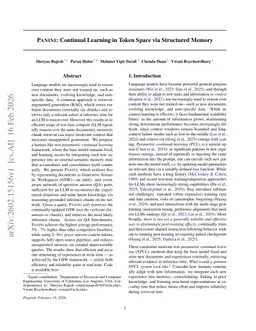 Panini: Continual Learning in Token Space via Structured Memory