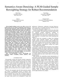 Semantics-Aware Denoising: A PLM-Guided Sample Reweighting Strategy for Robust Recommendation
