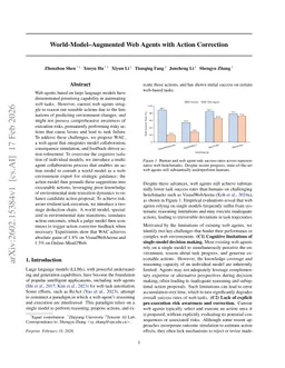 World-Model-Augmented Web Agents with Action Correction