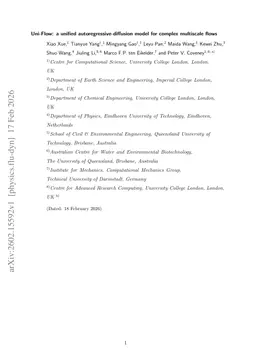 Uni-Flow: a unified autoregressive-diffusion model for complex multiscale flows