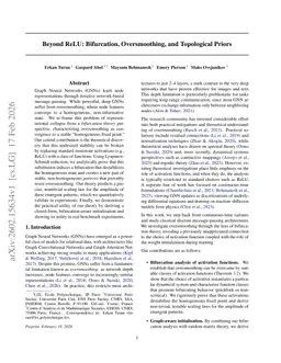 Beyond ReLU: Bifurcation, Oversmoothing, and Topological Priors