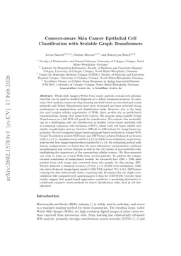Context-aware Skin Cancer Epithelial Cell Classification with Scalable Graph Transformers