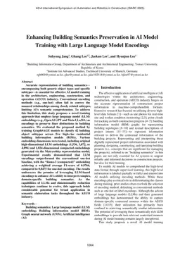 Enhancing Building Semantics Preservation in AI Model Training with Large Language Model Encodings