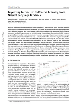 Improving Interactive In-Context Learning from Natural Language Feedback