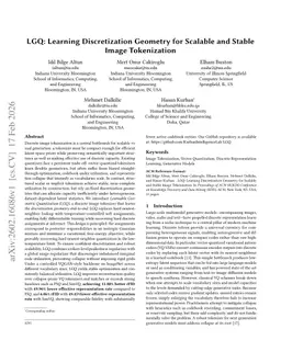 LGQ: Learning Discretization Geometry for Scalable and Stable Image Tokenization