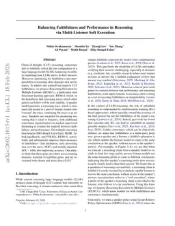 Balancing Faithfulness and Performance in Reasoning via Multi-Listener Soft Execution