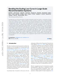Bending the Scaling Law Curve in Large-Scale Recommendation Systems