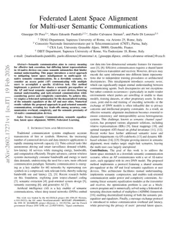 Federated Latent Space Alignment for Multi-user Semantic Communications