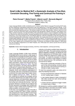 Small LLMs for Medical NLP: a Systematic Analysis of Few-Shot, Constraint Decoding, Fine-Tuning and Continual Pre-Training in Italian