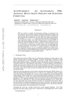 AutoNumerics: An Autonomous, PDE-Agnostic Multi-Agent Pipeline for Scientific Computing