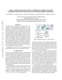 SIRUP: A diffusion-based virtual upmixer of steering vectors for highly-directive spatialization with first-order ambisonics