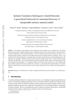 Inelastic Constitutive Kolmogorov-Arnold Networks: A generalized framework for automated discovery of interpretable inelastic material models