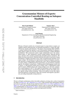 Grassmannian Mixture-of-Experts: Concentration-Controlled Routing on Subspace Manifolds