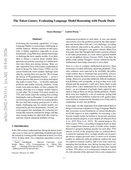 The Token Games: Evaluating Language Model Reasoning with Puzzle Duels