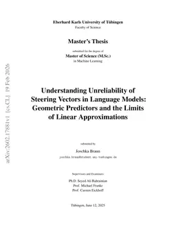 Understanding Unreliability of Steering Vectors in Language Models: Geometric Predictors and the Limits of Linear Approximations