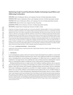 Optimizing Graph Causal Classification Models: Estimating Causal Effects and Addressing Confounders