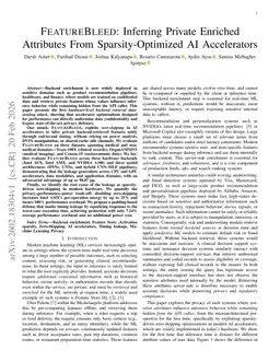 FeatureBleed: Inferring Private Enriched Attributes From Sparsity-Optimized AI Accelerators