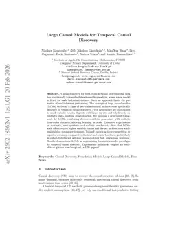 Large Causal Models for Temporal Causal Discovery