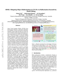 HIME: Mitigating Object Hallucinations in LVLMs via Hallucination Insensitivity Model Editing