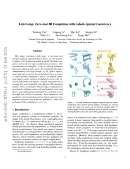 LaS-Comp: Zero-shot 3D Completion with Latent-Spatial Consistency