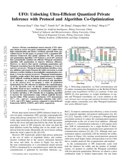 UFO: Unlocking Ultra-Efficient Quantized Private Inference with Protocol and Algorithm Co-Optimization
